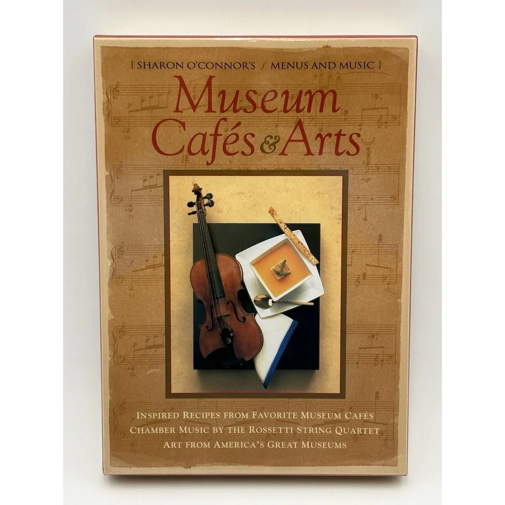 Lot Of 2 Sharon O'Connor's Museum Cafes & Arts &‎ A Table For Two Menus & Music